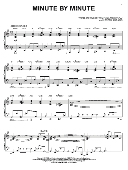 page one of Minute By Minute (arr. Larry Moore) (Piano Solo)
