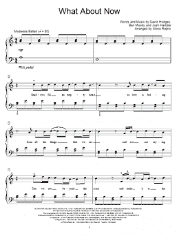 page one of What About Now (Educational Piano)