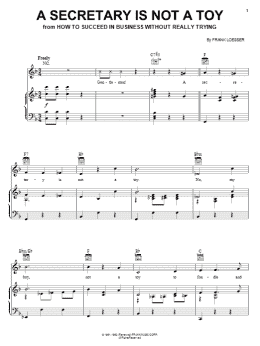 page one of A Secretary Is Not A Toy (Piano, Vocal & Guitar Chords (Right-Hand Melody))
