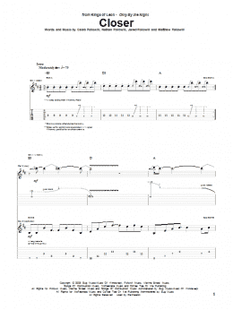 page one of Closer (Guitar Tab)