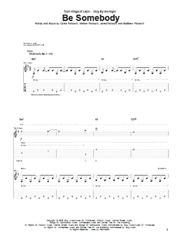 page one of Be Somebody (Guitar Tab)