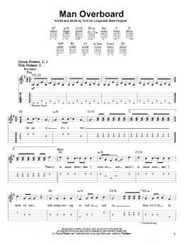 page one of Man Overboard (Easy Guitar Tab)