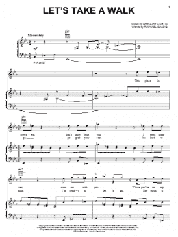 page one of Let's Take A Walk (Piano, Vocal & Guitar Chords (Right-Hand Melody))