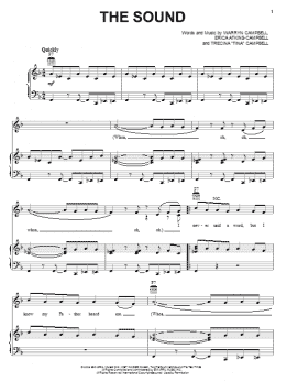 page one of The Sound (Piano, Vocal & Guitar Chords (Right-Hand Melody))