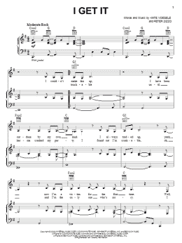 page one of I Get It (Piano, Vocal & Guitar Chords (Right-Hand Melody))