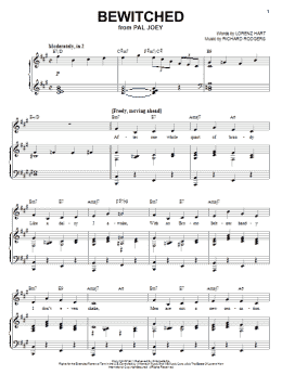 page one of Bewitched (Piano, Vocal & Guitar Chords (Right-Hand Melody))