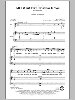 page one of All I Want For Christmas Is You (arr. Mac Huff) (SATB Choir)
