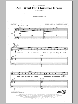 page one of All I Want For Christmas Is You (arr. Mac Huff) (SSA Choir)