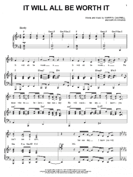 page one of It Will All Be Worth It (Piano, Vocal & Guitar Chords (Right-Hand Melody))