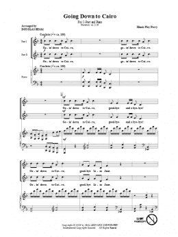 page one of Going Down To Cairo (2-Part Choir)