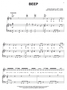 page one of Beep (Piano, Vocal & Guitar Chords (Right-Hand Melody))