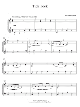 page one of Tick Tock (Educational Piano)