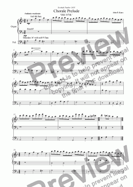 page one of Chorale Prelude on Old 107th