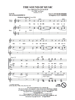 page one of The Sound Of Music (TTBB Choir)