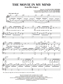 page one of The Movie In My Mind (from Miss Saigon) (Piano & Vocal)