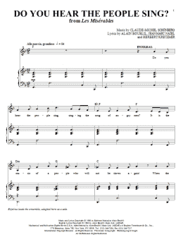 page one of Do You Hear The People Sing? (Piano & Vocal)
