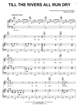 page one of Till The Rivers All Run Dry (Piano, Vocal & Guitar Chords (Right-Hand Melody))