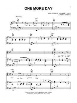 page one of One More Day (With You) (Piano, Vocal & Guitar Chords (Right-Hand Melody))
