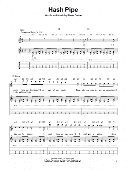 page one of Hash Pipe (Guitar Tab (Single Guitar))