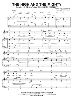 page one of The High And The Mighty (Piano, Vocal & Guitar Chords (Right-Hand Melody))