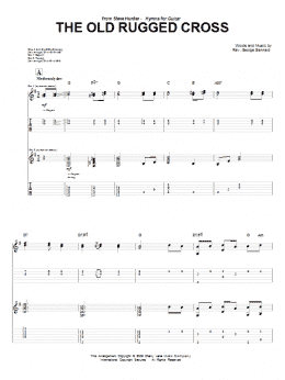 page one of The Old Rugged Cross (Guitar Tab)