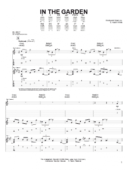 page one of In The Garden (Guitar Tab)