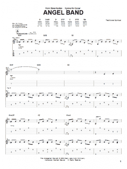 page one of Angel Band (Guitar Tab)
