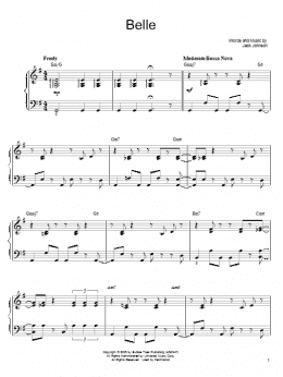 page one of Belle (Easy Piano)