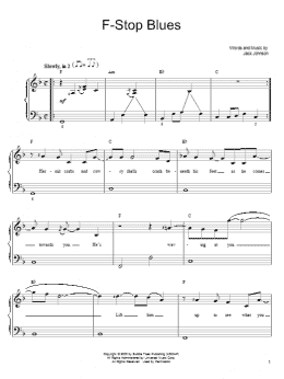 page one of F-Stop Blues (Easy Piano)