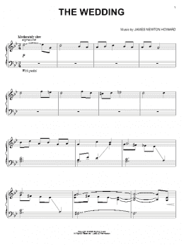 page one of The Wedding (Piano Solo)