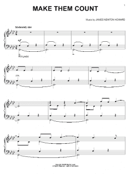 page one of Make Them Count (Piano Solo)
