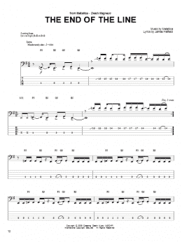 page one of The End Of The Line (Bass Guitar Tab)