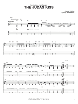 page one of The Judas Kiss (Easy Guitar Tab)