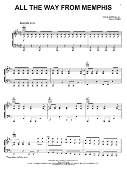 page one of All The Way From Memphis (Piano, Vocal & Guitar Chords (Right-Hand Melody))