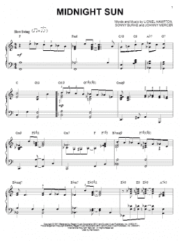 page one of Midnight Sun [Jazz version] (arr. Brent Edstrom) (Piano Solo)
