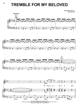 page one of Tremble For My Beloved (Piano, Vocal & Guitar Chords (Right-Hand Melody))