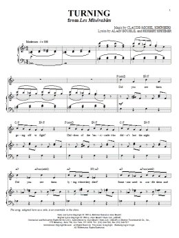 page one of Turning (Piano & Vocal)