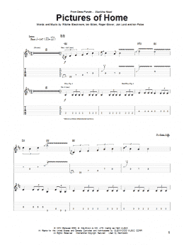 page one of Pictures Of Home (Guitar Tab)