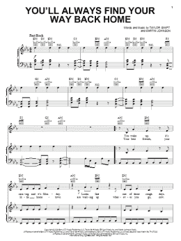 page one of You'll Always Find Your Way Back Home (Piano, Vocal & Guitar Chords (Right-Hand Melody))