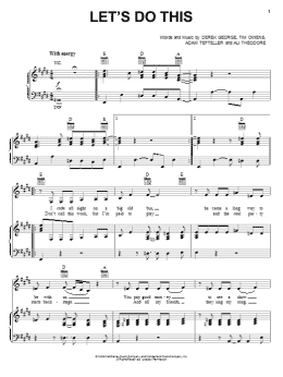 page one of Let's Do This (Piano, Vocal & Guitar Chords (Right-Hand Melody))