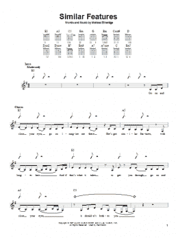 page one of Similar Features (Easy Guitar)