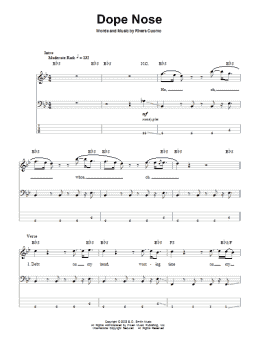 page one of Dope Nose (Bass Guitar Tab)
