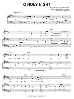 page one of O Holy Night (Piano & Vocal)