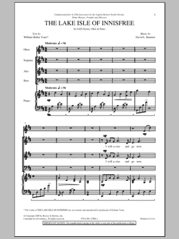 page one of The Lake Isle Of Innisfree (SAB Choir)