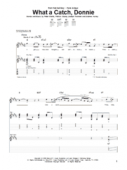 page one of What A Catch, Donnie (Guitar Tab)