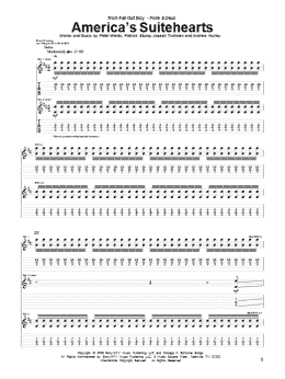 page one of America's Suitehearts (Guitar Tab)