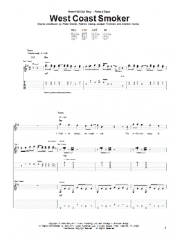 page one of West Coast Smoker (Guitar Tab)