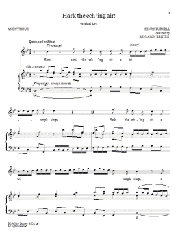 page one of Hark The Ech'ing Air! (Piano & Vocal)