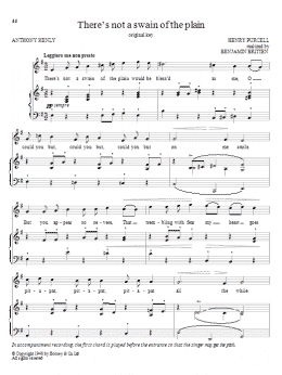 page one of There's Not A Swain Of The Plain (Piano & Vocal)