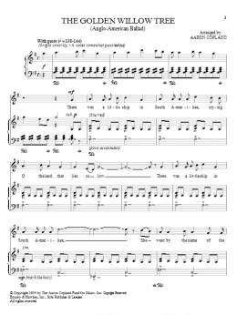 page one of The Golden Willow Tree (Piano & Vocal)